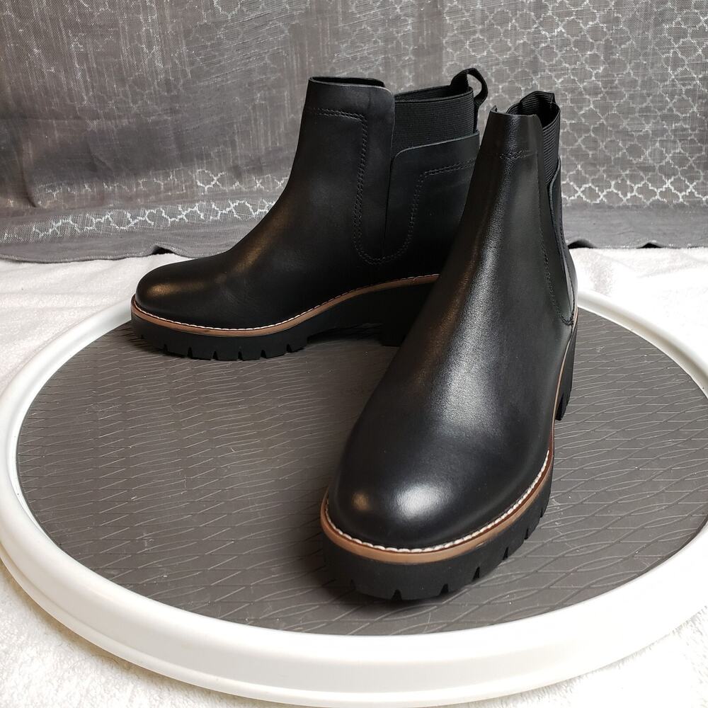 Blondo Danika Boots Womens 7.5M Black Waterproof Chunky Sole Chelseacore - Picture 7 of 12